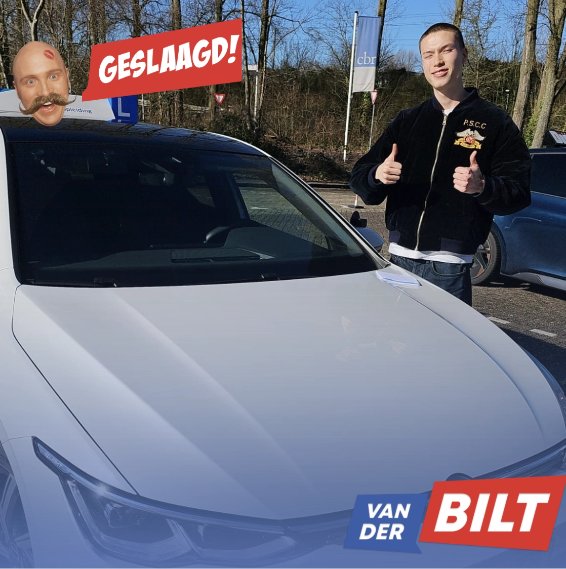 Geslaagde rijbewijs B 