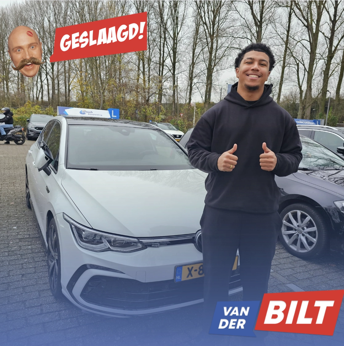 Geslaagde rijbewijs B 