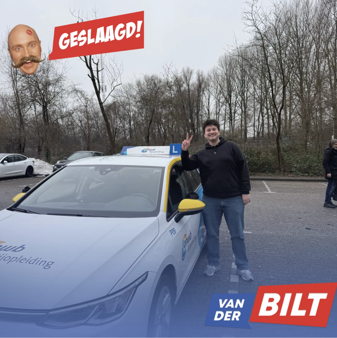 Geslaagde rijbewijs B 