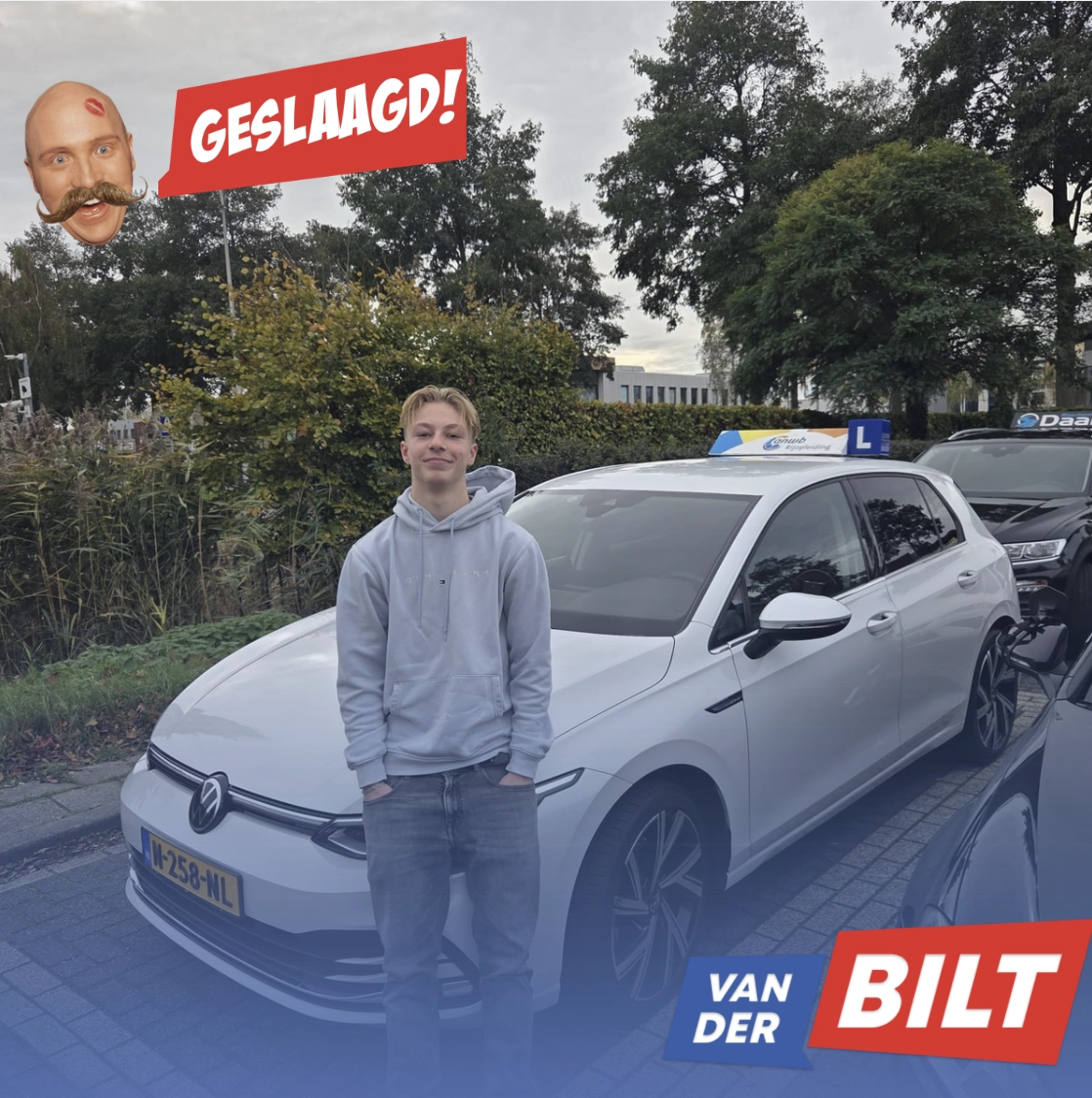 Geslaagde rijbewijs B 