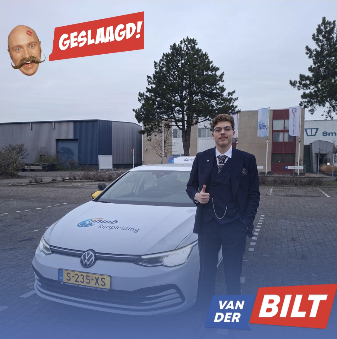 Geslaagde rijbewijs B 