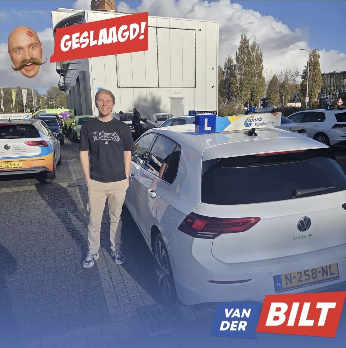 Geslaagde rijbewijs B 