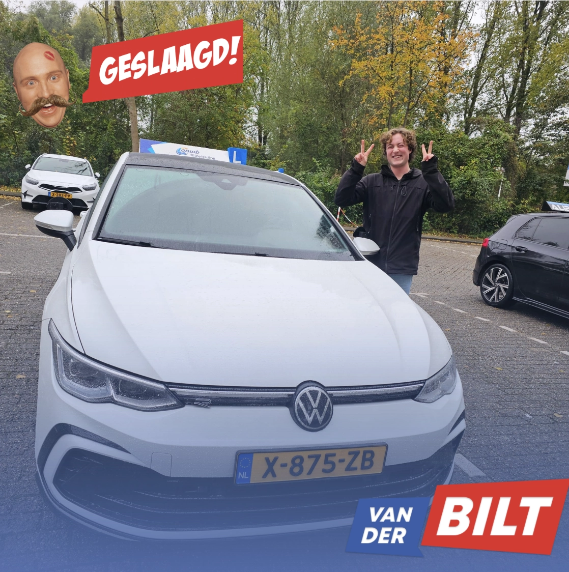 Geslaagde rijbewijs B 